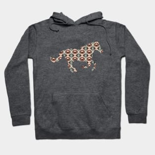 Aztec geometric southwest triangle horse pattern Hoodie